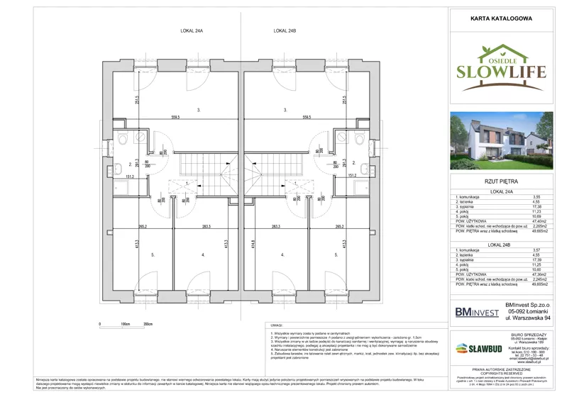 Dom 96,03 m², oferta nr 24A, Osiedle SLOW LIFE - Etap II, Łomianki, ul. Spokojna/Wyjątkowa