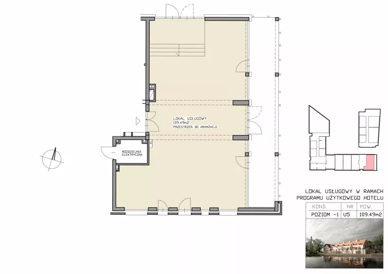 Lokal użytkowy 109,49 m², oferta nr U5, Apartamenty Zdrój - lokale użytkowe, Supraśl, ul. Stanisława Konarskiego