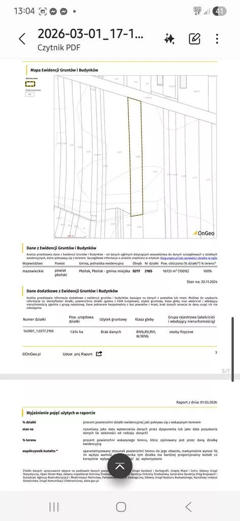 Działka 16 133,00 m², oferta nr , 45284/3186/OGS, Baboszewo