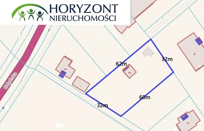Działka 1 711,00 m², oferta nr , 45833/3186/OGS, Tuchom, Gdyńska