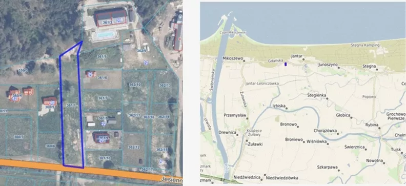 Działka 3 005,00 m², oferta nr , 45925/3186/OGS, Jantar, Jesienna