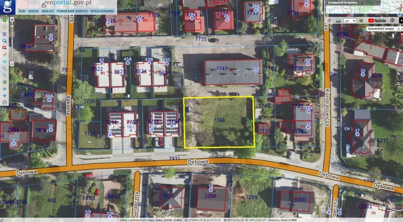 Działka 949,00 m², oferta nr , 45848/3186/OGS, Dąbrowa Górnicza, Kondratowicza
