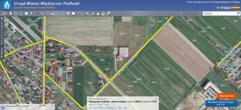 Działka 2 747,00 m², oferta nr , 45826/3186/OGS, Międzyrzec Podlaski, Lecha Kaczyńskiego