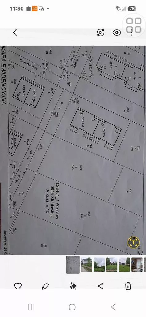 Działka 1 065,00 m², oferta nr , 44805/3186/OGS, Wrocław, Fabryczna, Lubawska