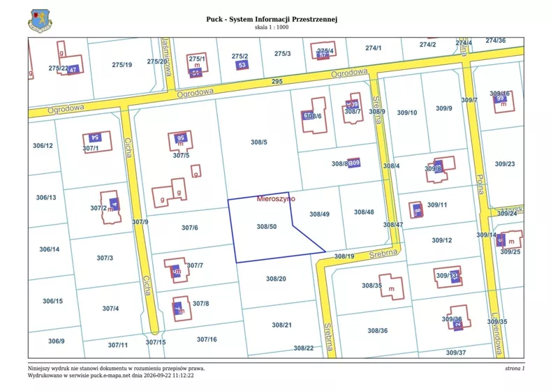 Działka 1 248,00 m², oferta nr , 45816/3186/OGS, Mieroszyno