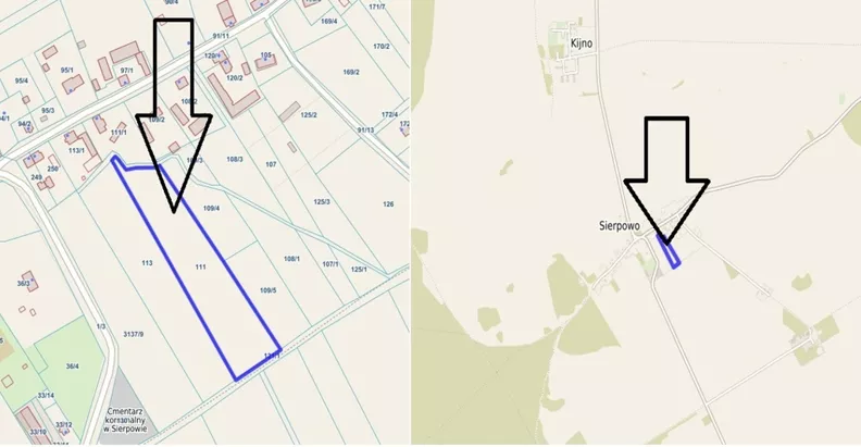 Działka 11 900,00 m², oferta nr , 46018/3186/OGS, Sierpowo