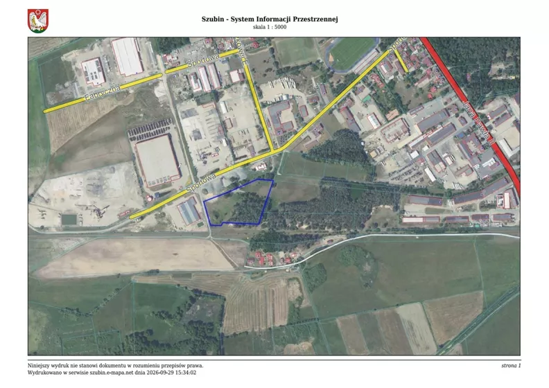 Działka 15 256,00 m², oferta nr , 45886/3186/OGS, Szubin, Sportowa