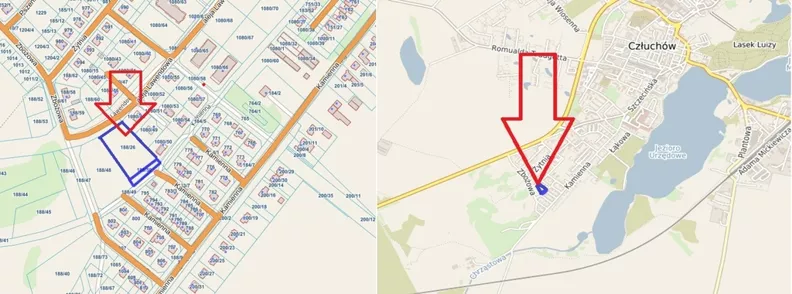 Działka 3 619,00 m², oferta nr , 46023/3186/OGS, Człuchów, Zbożowa