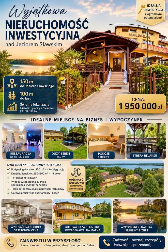 Lokal użytkowy 1 200,00 m², oferta nr , 10732/3186/OOS, Sława