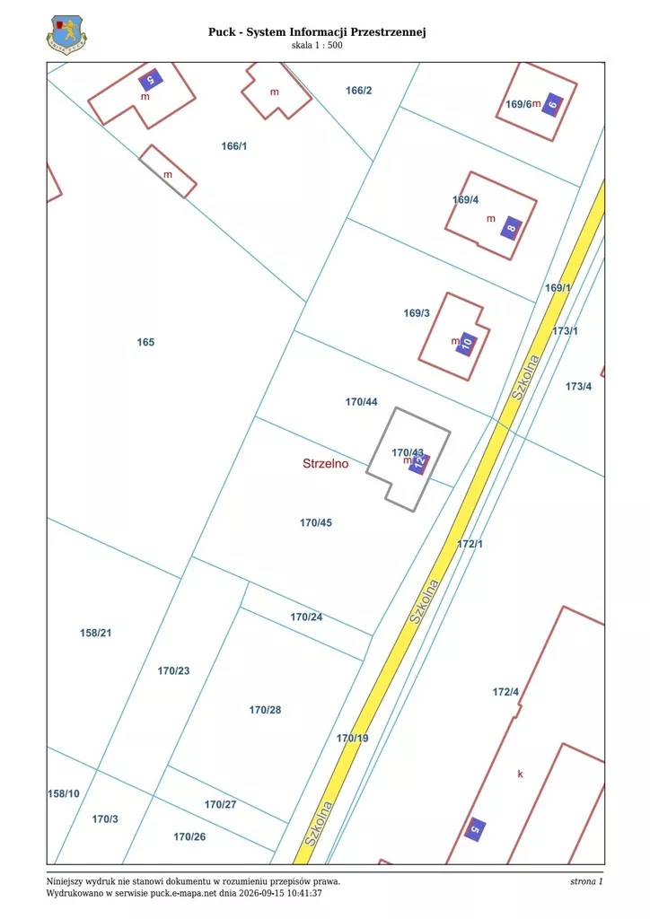 1 pokój, mieszkanie 22,06 m², piętro 1, oferta nr , 12655/3186/OMS, Strzelno, Szkolna