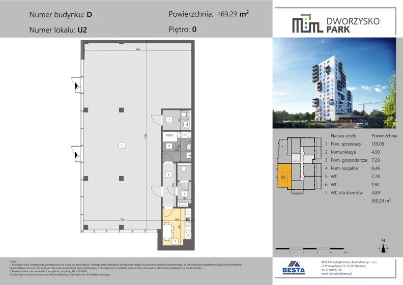 Lokal użytkowy 169,29 m², oferta nr D.U2, Dworzysko Park - lokale użytkowe, Rzeszów, Przybyszówka, ul. Technologiczna