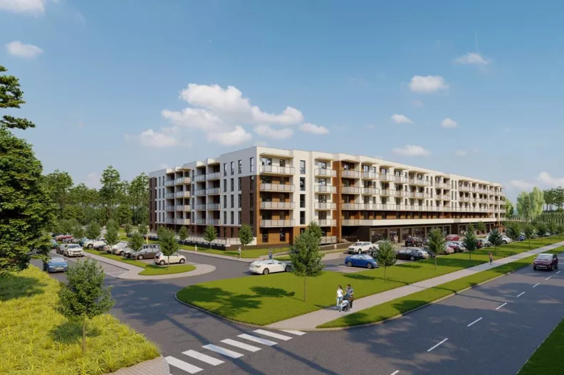 3 pokoje, mieszkanie 57,50 m², parter, oferta nr 1/M5, Batorego Park - Etap 1, Zielona Góra, Osiedle na Olimpie, ul. Stefana Batorego