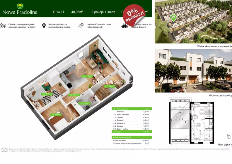 3 pokoje, mieszkanie 48,95 m², piętro 2, oferta nr , BS5-MS-310084-37, Tarnów, Zabłocie, Skrzyszowska