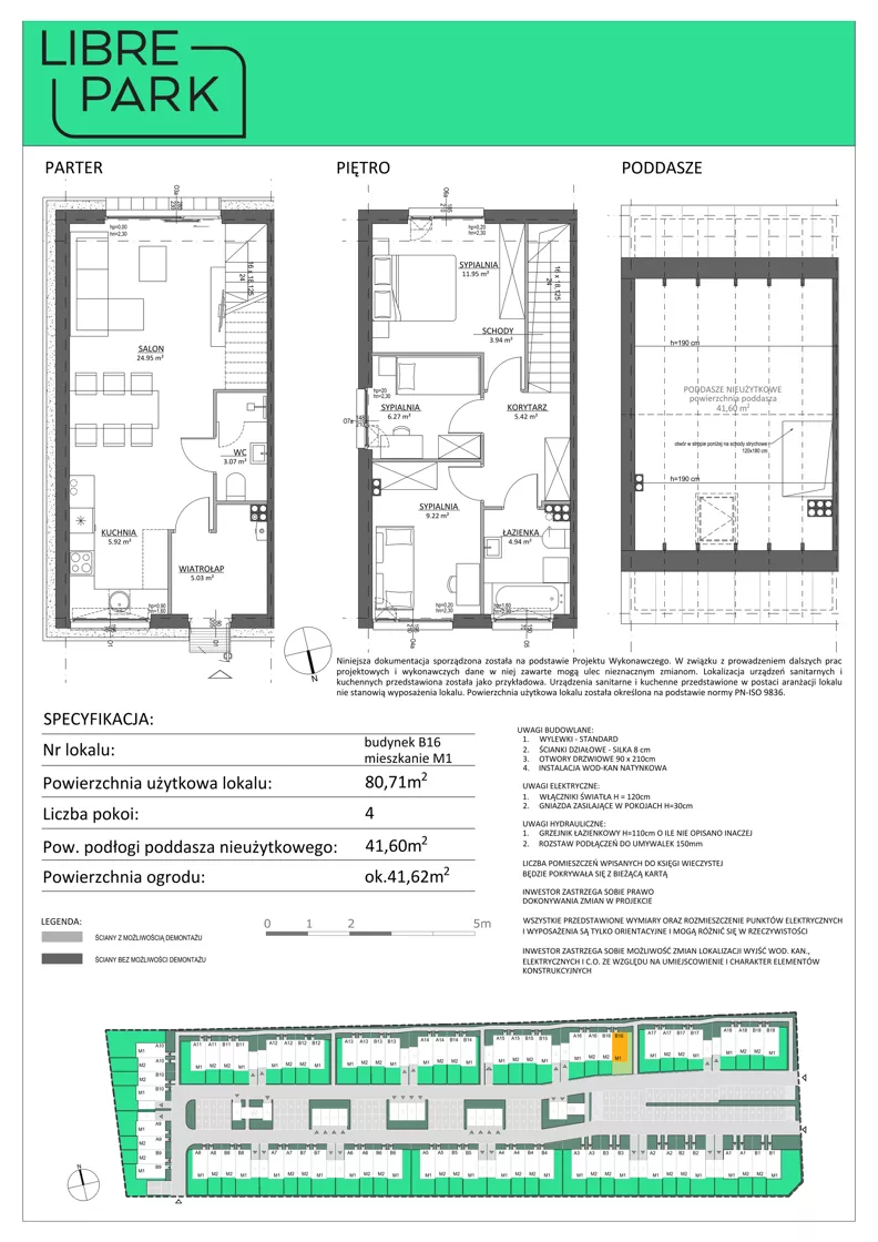 4 pokoje, mieszkanie 80,71 m², parter, oferta nr B16.M1, Libre Park - etap III, Kosakowo, ul. Pistacjowa