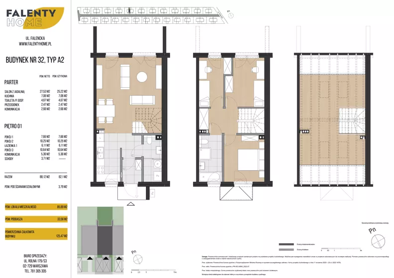 Dom 82,10 m², oferta nr 32, Falenty Home III etap, Falenty Duże, ul. Falencka