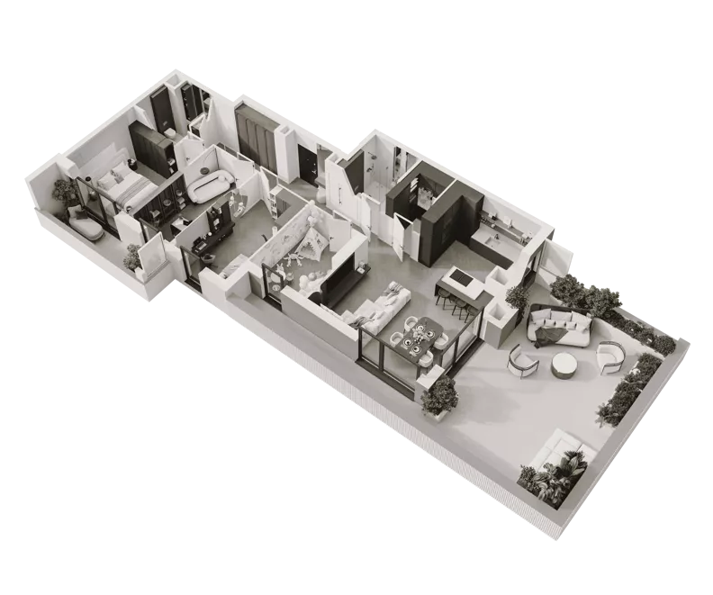 5 pokoi, mieszkanie 110,86 m², piętro 10, oferta nr M110, Apartamenty Verti, Radom, Ustronie, ul. Jana Pawła II / Wyścigowa