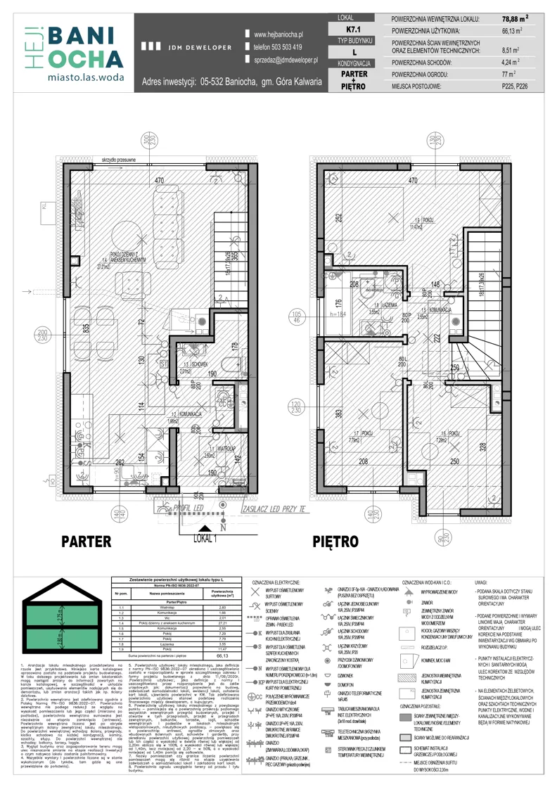 Dom 66,13 m², oferta nr K7.1, Hej! Baniocha Domy, Baniocha, wjazd od ul. Spokojnej