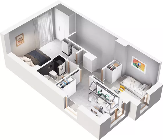 Dom 66,13 m², oferta nr K7.1, Hej! Baniocha Domy, Baniocha, wjazd od ul. Spokojnej