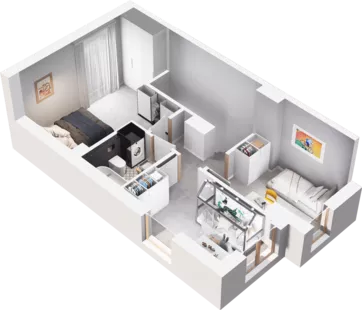 Dom 66,13 m², oferta nr H3.1, Hej! Baniocha Domy, Baniocha, wjazd od ul. Spokojnej