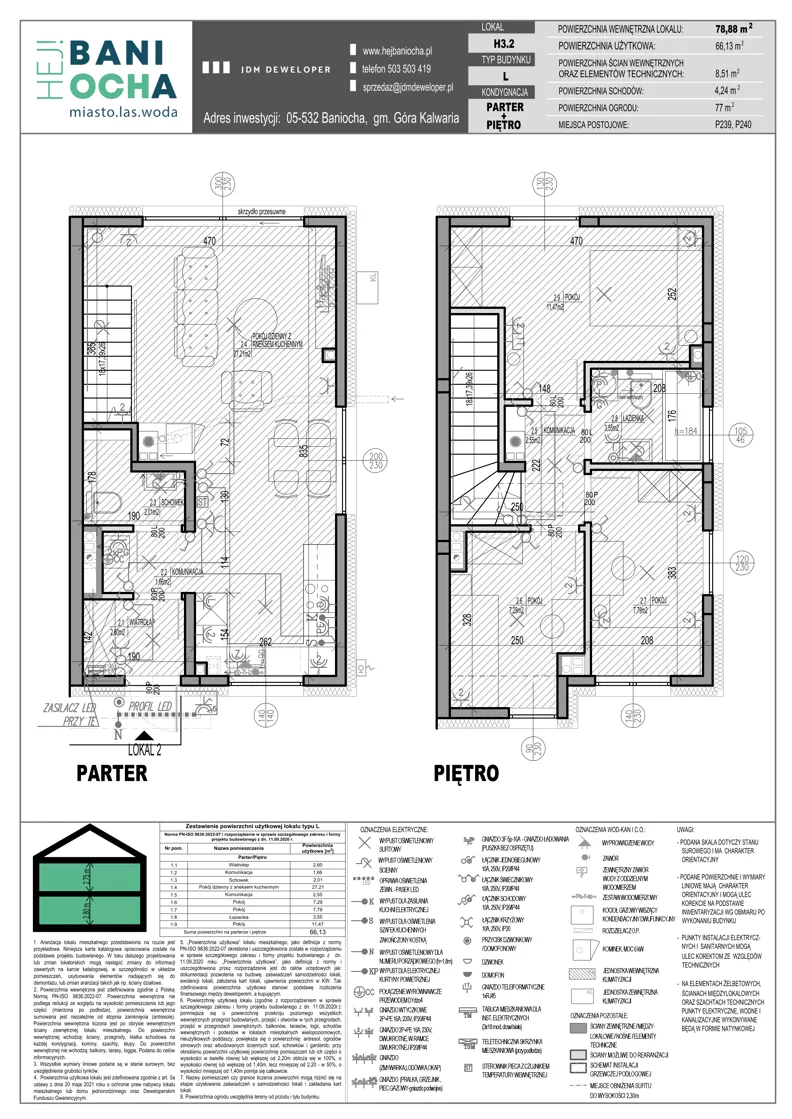 Dom 66,13 m², oferta nr H3.2, Hej! Baniocha Domy, Baniocha, wjazd od ul. Spokojnej
