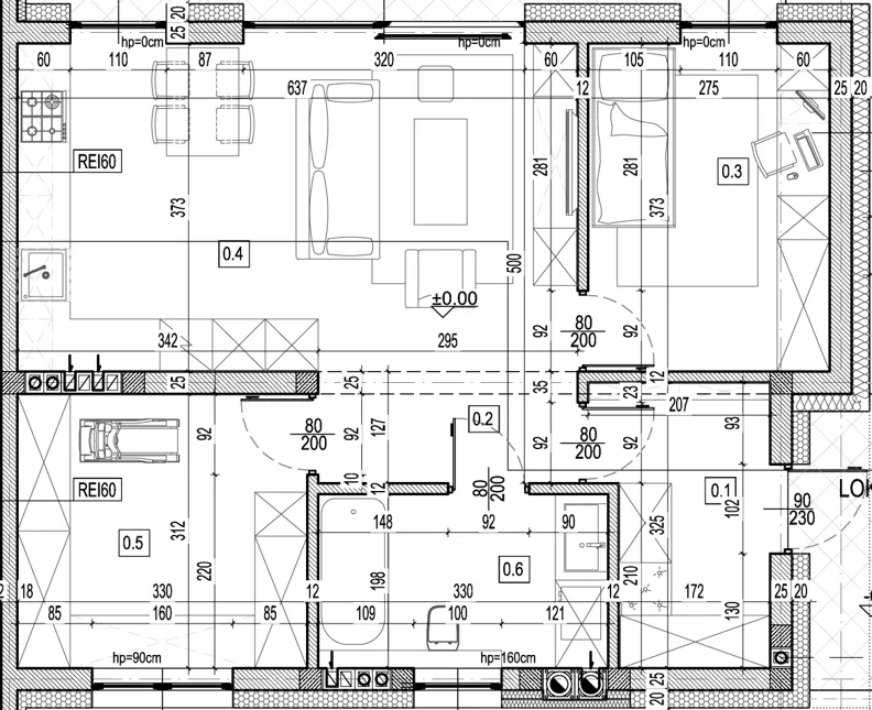 3 pokoje, mieszkanie 59,90 m², parter, oferta nr 3C/1, Mrągowska 3, Warszawa, Wawer, Nadwiśle, ul. Mrągowska 3