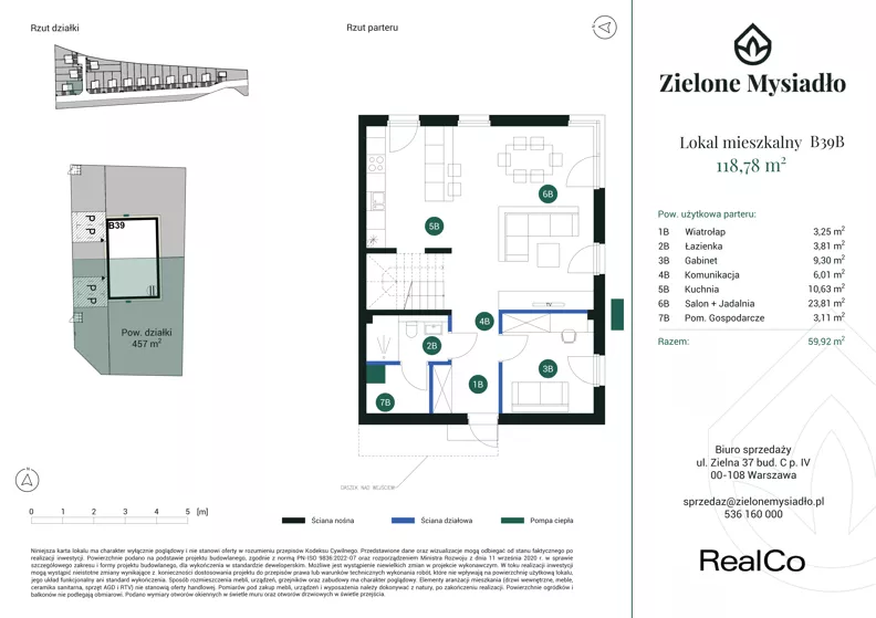 Dom 118,78 m², oferta nr B39B, Zielone Mysiadło, Mysiadło, ul. Morwy