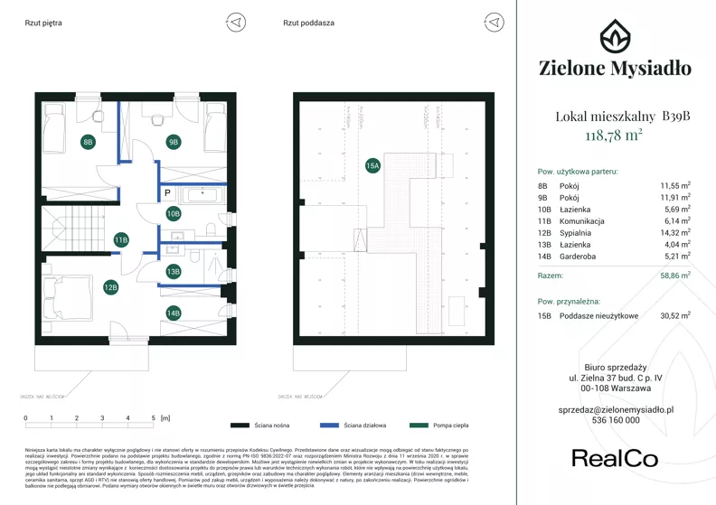 Dom 118,78 m², oferta nr B39B, Zielone Mysiadło, Mysiadło, ul. Morwy