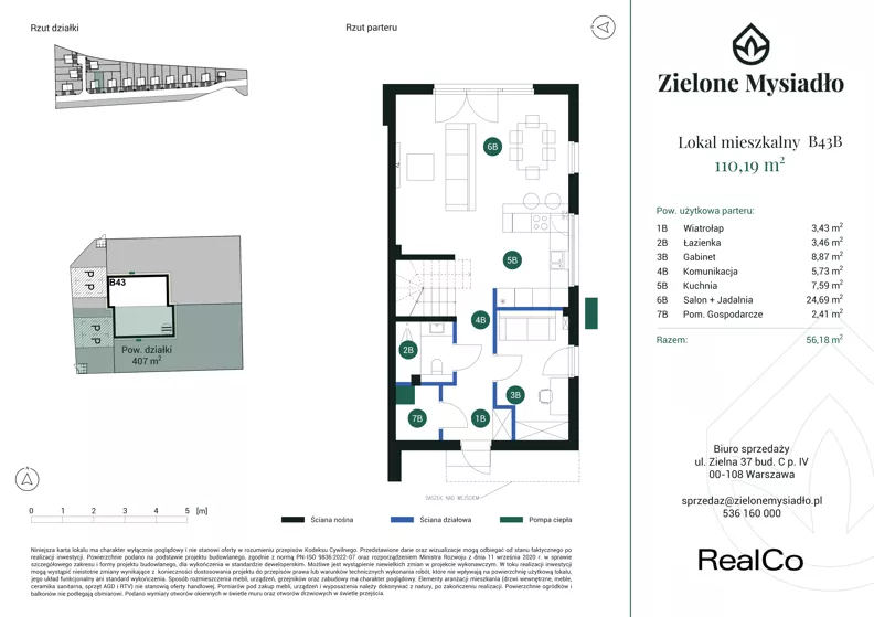 Dom 110,19 m², oferta nr B43B, Zielone Mysiadło, Mysiadło, ul. Morwy