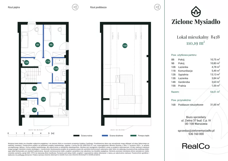 Dom 110,19 m², oferta nr B43B, Zielone Mysiadło, Mysiadło, ul. Morwy