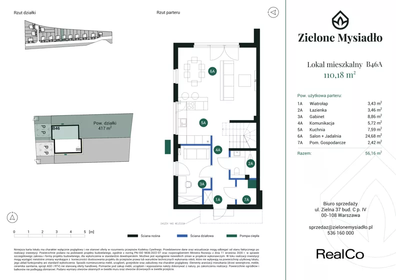 Dom 110,18 m², oferta nr B46A, Zielone Mysiadło, Mysiadło, ul. Morwy