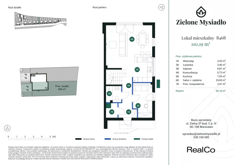 Dom 110,19 m², oferta nr B46B, Zielone Mysiadło, Mysiadło, ul. Morwy