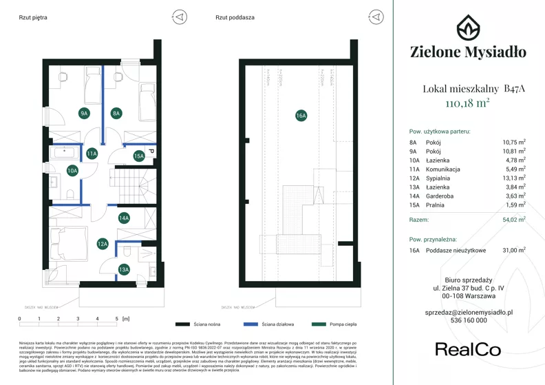 Dom 110,18 m², oferta nr B47A, Zielone Mysiadło, Mysiadło, ul. Morwy