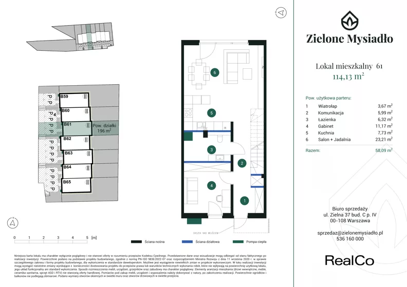 Dom 114,13 m², oferta nr 61, Zielone Mysiadło, Mysiadło, ul. Morwy