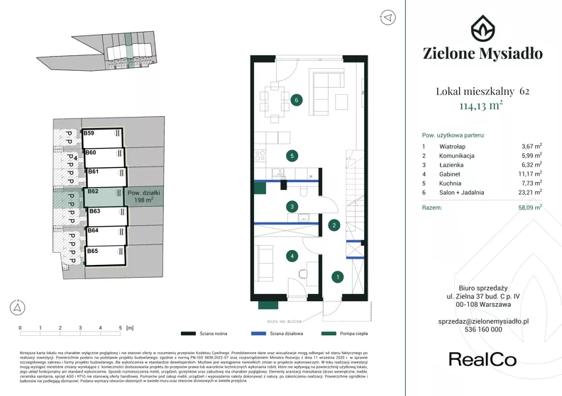 Dom 114,13 m², oferta nr 62, Zielone Mysiadło, Mysiadło, ul. Morwy
