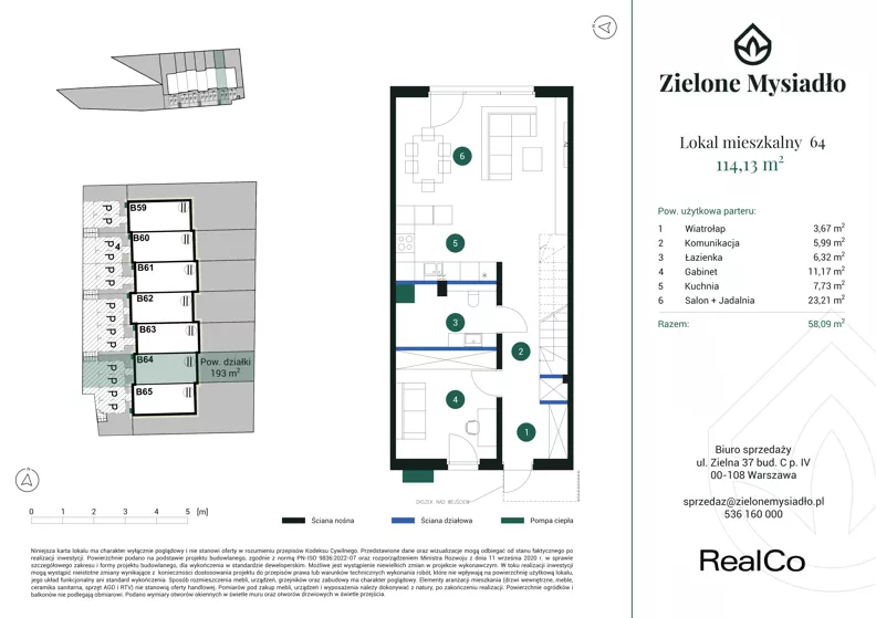 Dom 114,13 m², oferta nr 64, Zielone Mysiadło, Mysiadło, ul. Morwy