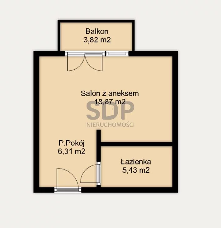 Apartament na sprzedaż, 30,61 m², 1 pokój, piętro 3, oferta nr 32782