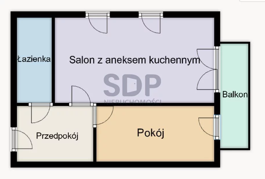 Apartament na sprzedaż, 42,38 m², 2 pokoje, piętro 2, oferta nr 28504