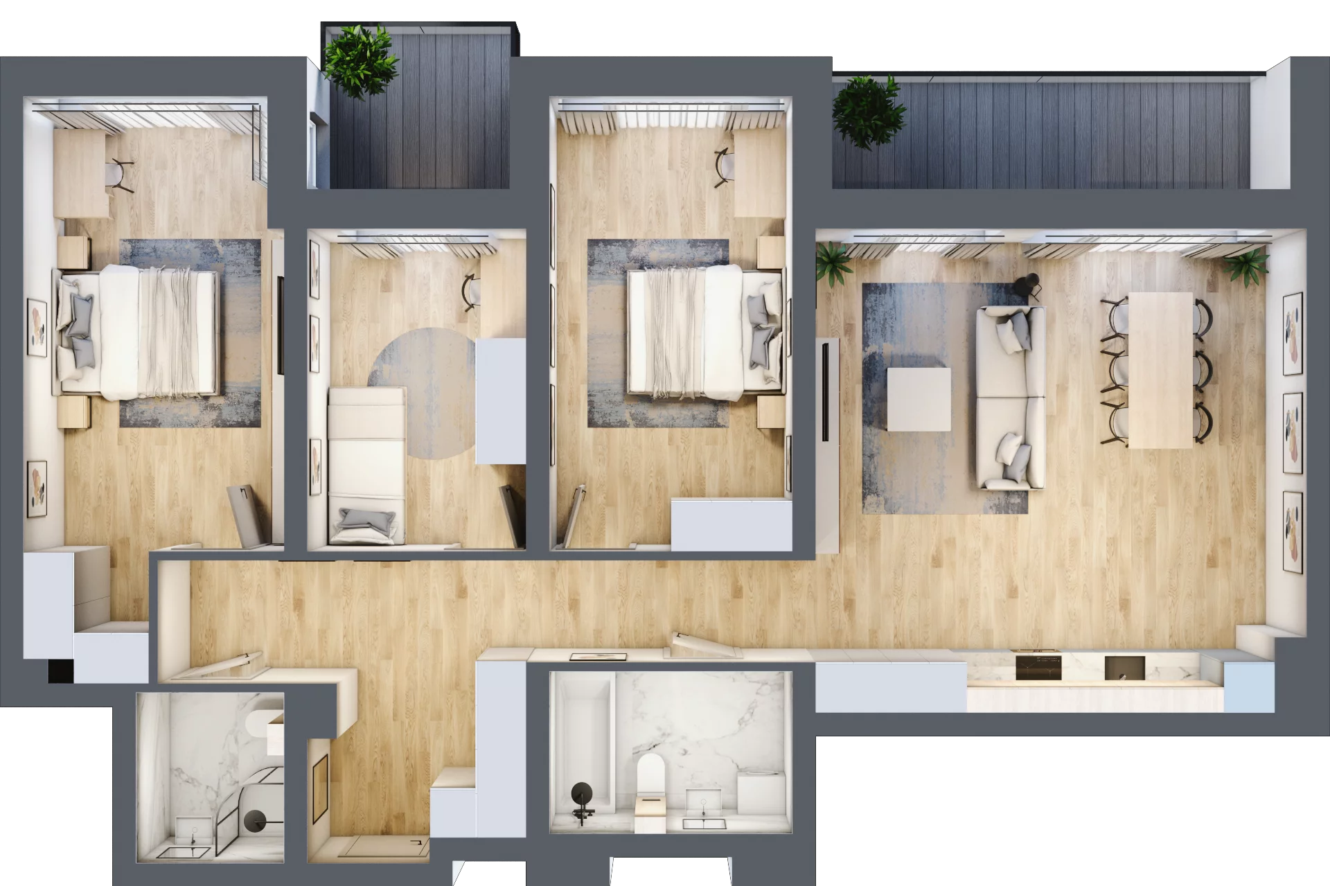 4 pokoje, mieszkanie 102,82 m², piętro 1, oferta nr M09, Srebrzyńska Park IV, Łódź, Polesie, ul. Srebrzyńska 107