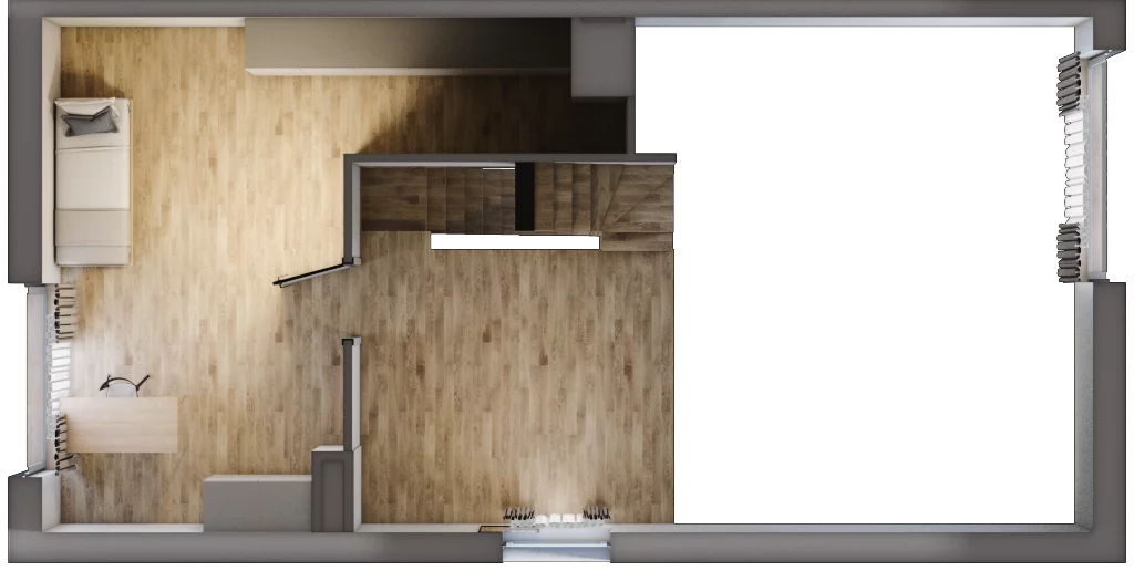4 pokoje, mieszkanie 89,44 m², piętro 1, oferta nr 6.2, Cascada House, Rząska, ul. Piaski / Łąkowa