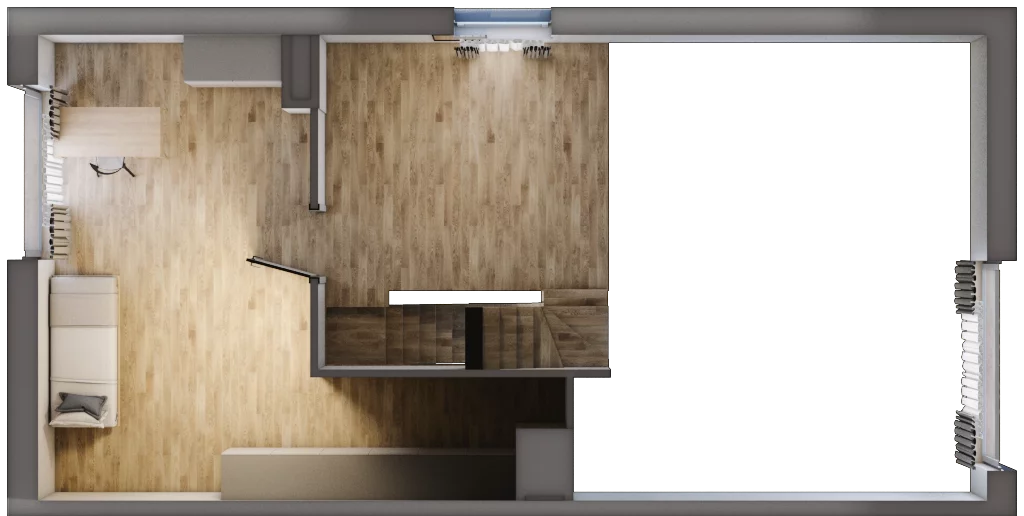 4 pokoje, mieszkanie 89,44 m², piętro 1, oferta nr 7.2, Cascada House, Rząska, ul. Piaski / Łąkowa