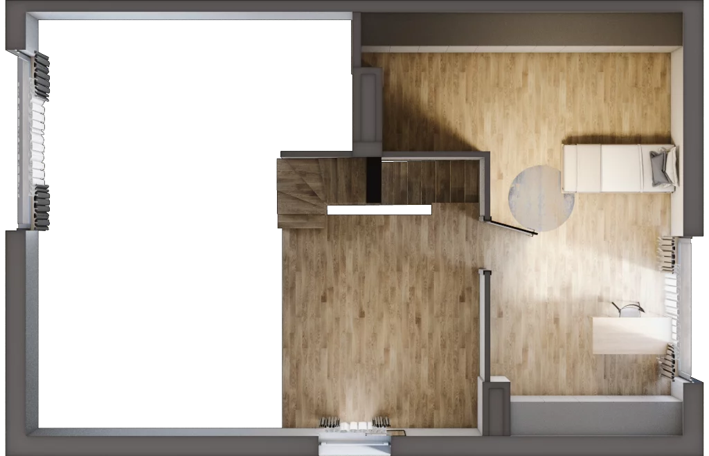 4 pokoje, mieszkanie 100,57 m², piętro 1, oferta nr 25.2, Cascada House, Rząska, ul. Piaski / Łąkowa