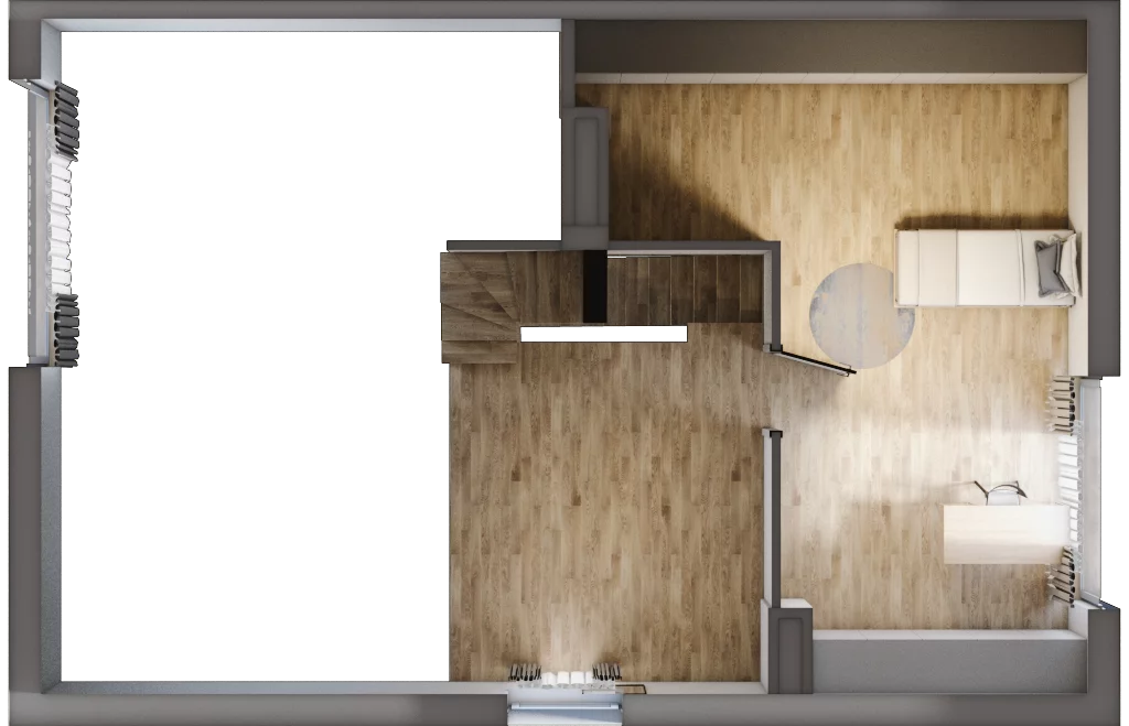 4 pokoje, mieszkanie 100,57 m², piętro 1, oferta nr 31.2, Cascada House, Rząska, ul. Piaski / Łąkowa