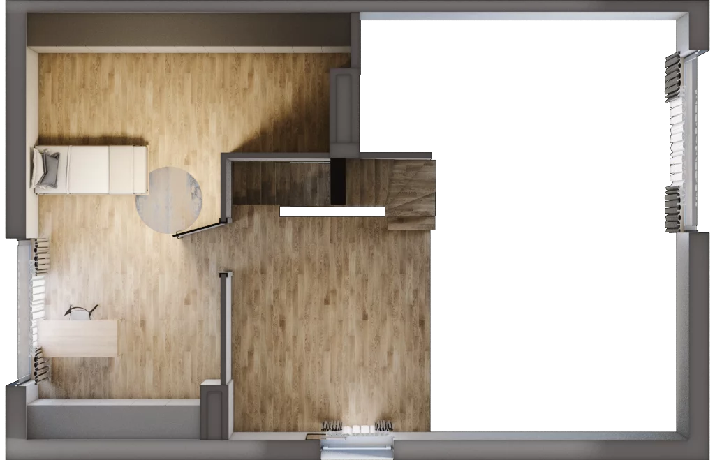 4 pokoje, mieszkanie 100,57 m², piętro 1, oferta nr 30.2, Cascada House, Rząska, ul. Piaski / Łąkowa