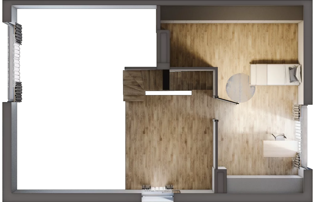 4 pokoje, mieszkanie 100,57 m², piętro 1, oferta nr 21.2, Cascada House, Rząska, ul. Piaski / Łąkowa