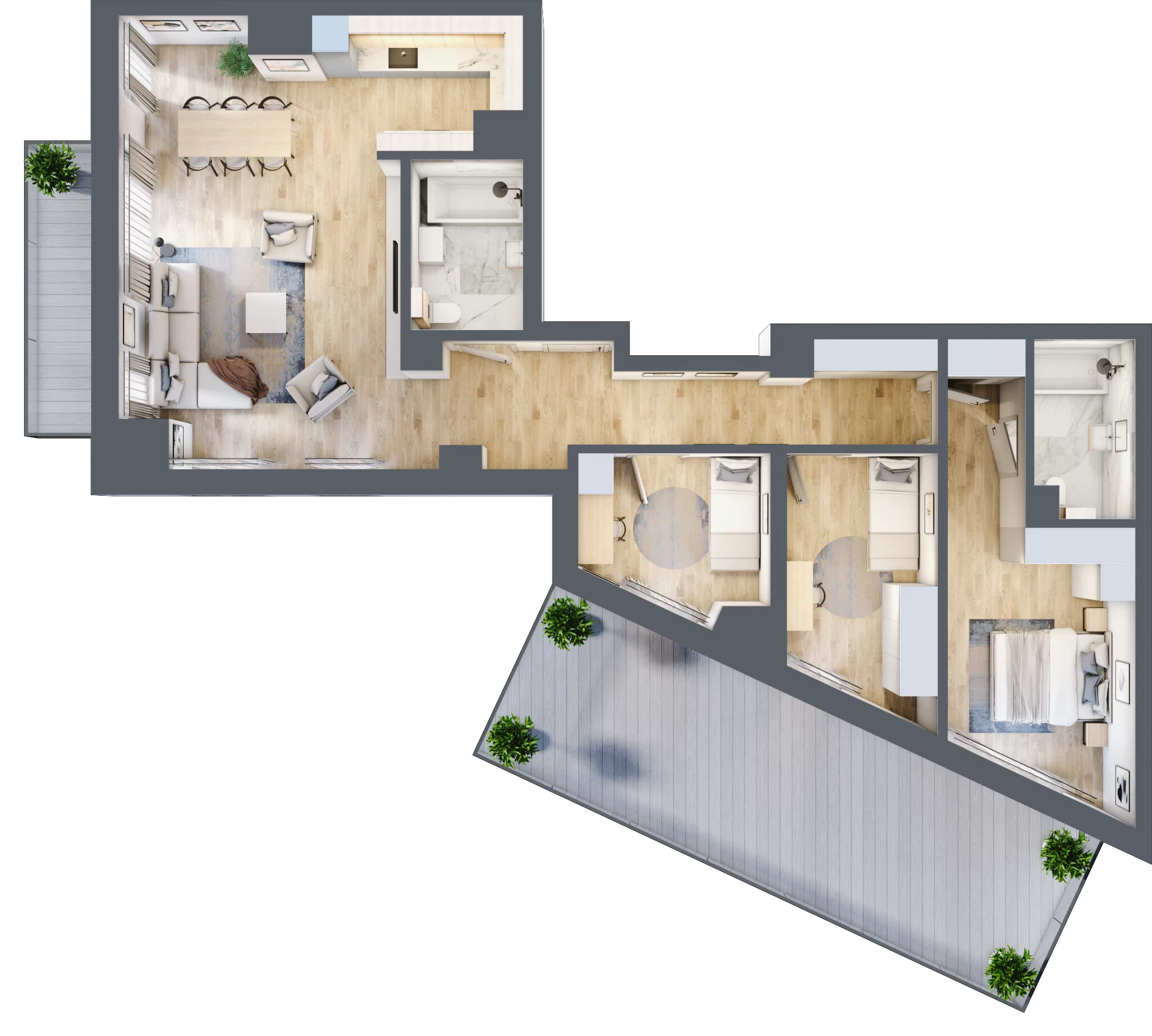 4 pokoje, apartament 95,78 m², piętro 6, oferta nr A.61, Dolna Górna Wilda, Poznań, Wilda, Wilda, ul. Górna Wilda