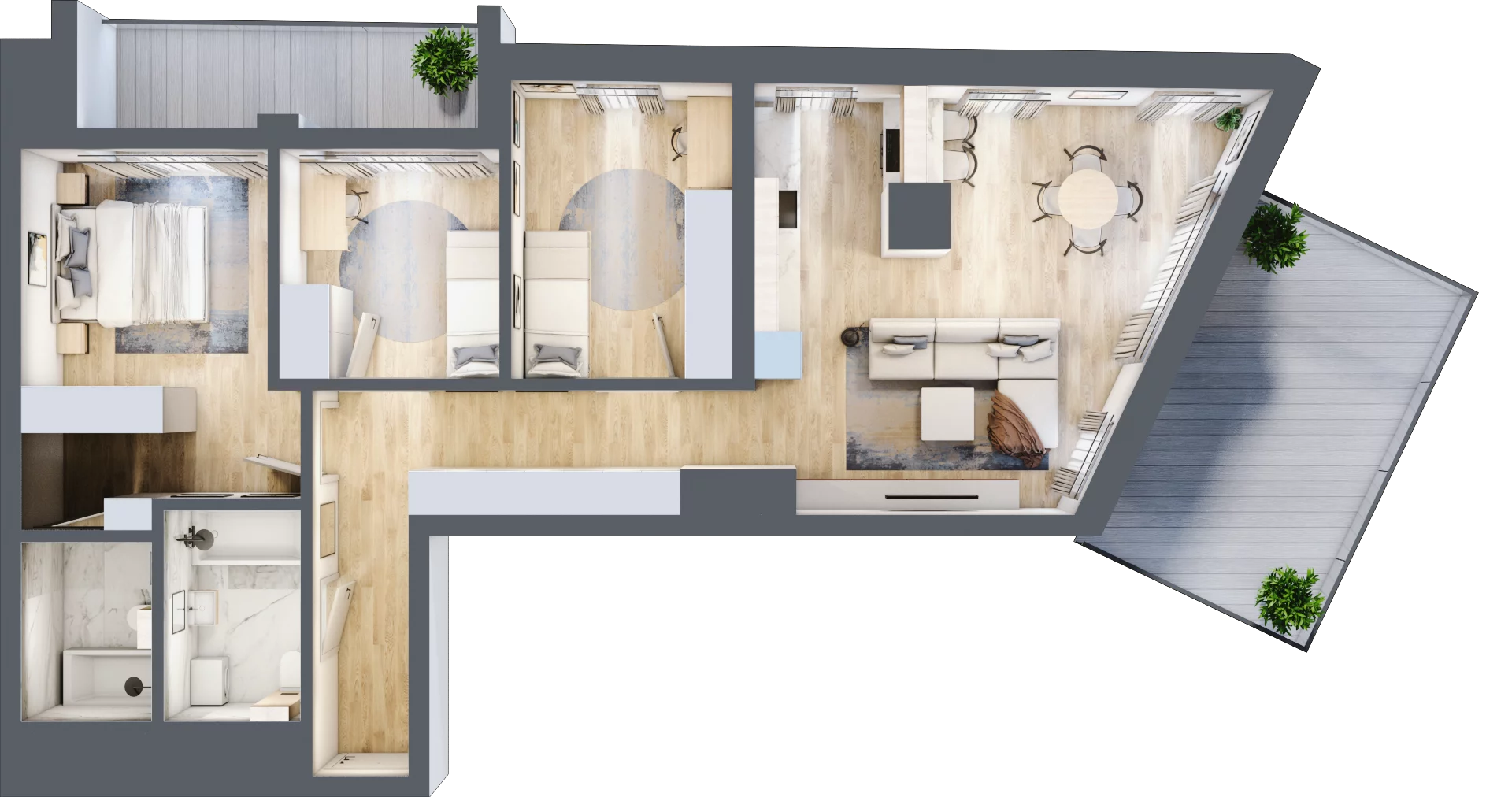 4 pokoje, apartament 79,83 m², piętro 6, oferta nr A.62, Dolna Górna Wilda, Poznań, Wilda, Wilda, ul. Górna Wilda