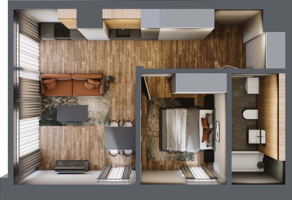 2 pokoje, apartament 43,99 m², piętro 5, oferta nr 234, Folwark Scheiblera, Łódź, Widzew, ul. Tymienieckiego 33A