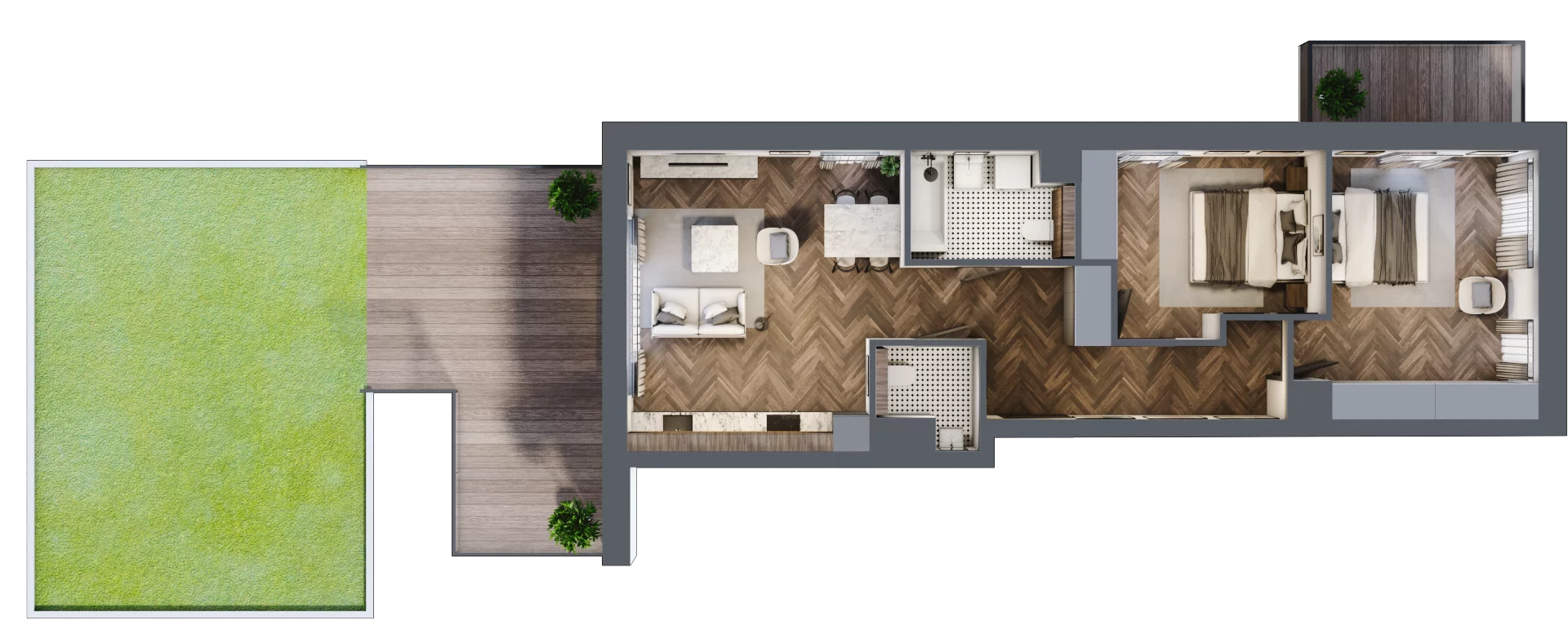 3 pokoje, apartament 69,75 m², piętro 4, oferta nr A/4/4.4, Smardzewska 8, Poznań, Grunwald, Grunwald Południe, ul. Smardzewska 8
