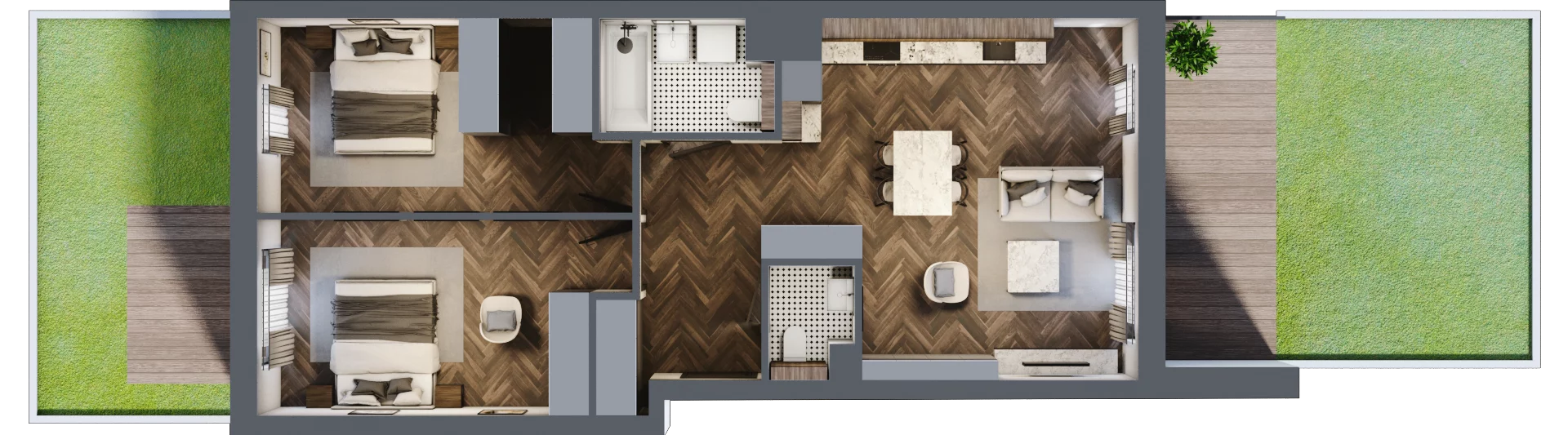 3 pokoje, mieszkanie 71,83 m², parter, oferta nr A/3/0.4, Smardzewska 8, Poznań, Grunwald, Grunwald Południe, ul. Smardzewska 8
