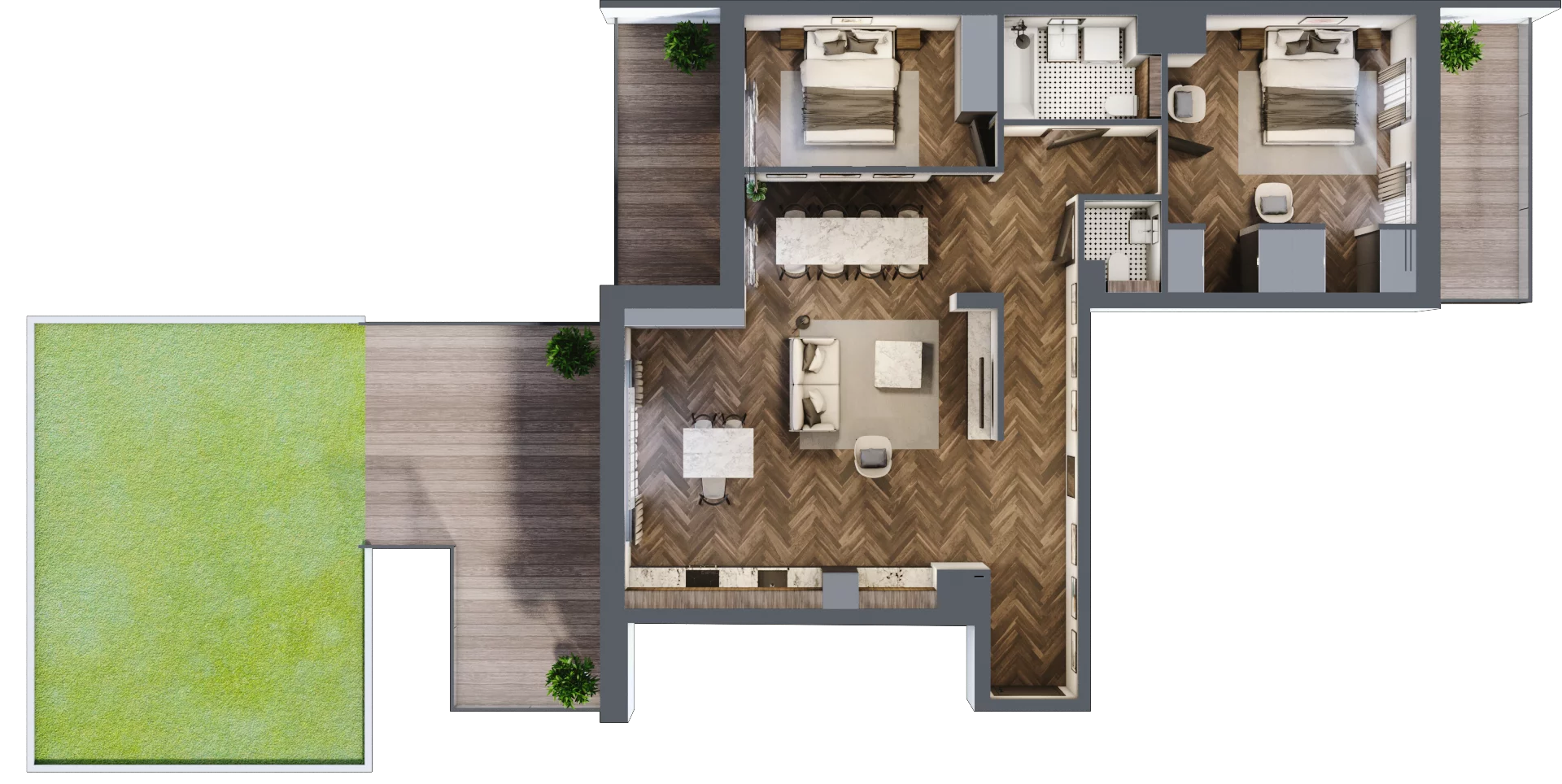 3 pokoje, apartament 89,92 m², piętro 4, oferta nr A/2/4.4, Smardzewska 8, Poznań, Grunwald, Grunwald Południe, ul. Smardzewska 8